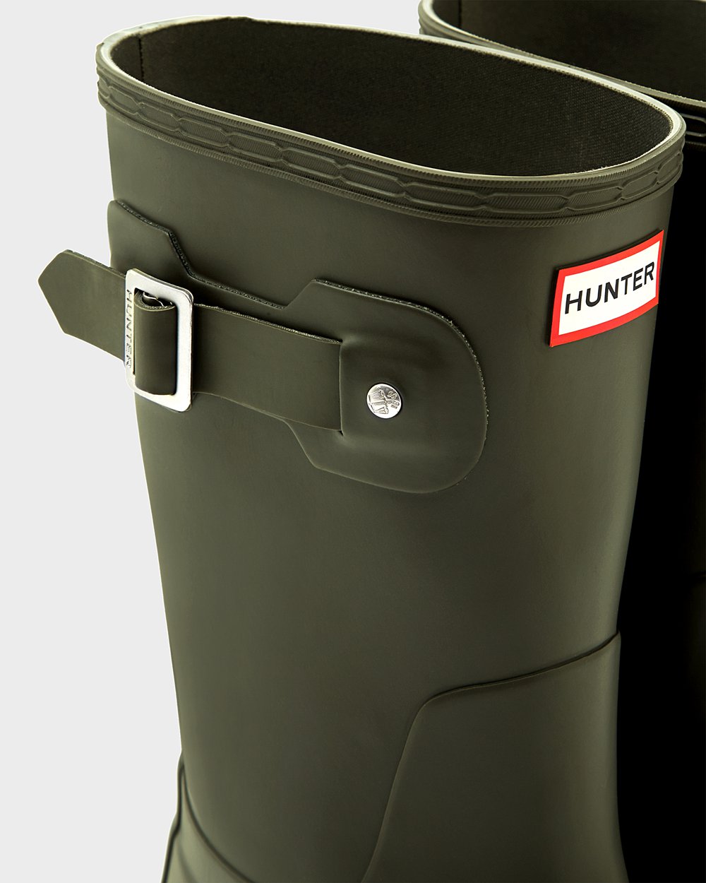 Hunter Hombre Original - Botas de Lluvia Verde Oscuro Oliva - 267-HGEMBU